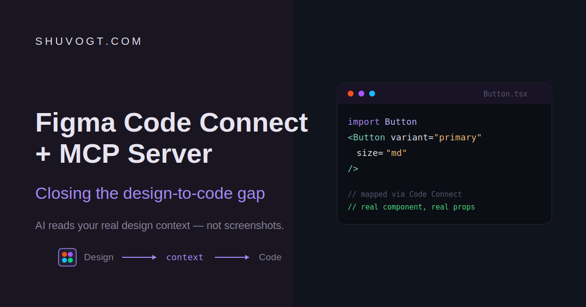 Figma Code Connect + MCP Server: How AI Finally Closes the Design-to-Code Gap