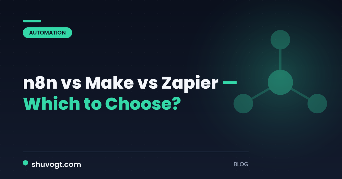 n8n vs Make vs Zapier (2026): Which to Choose for Beginners