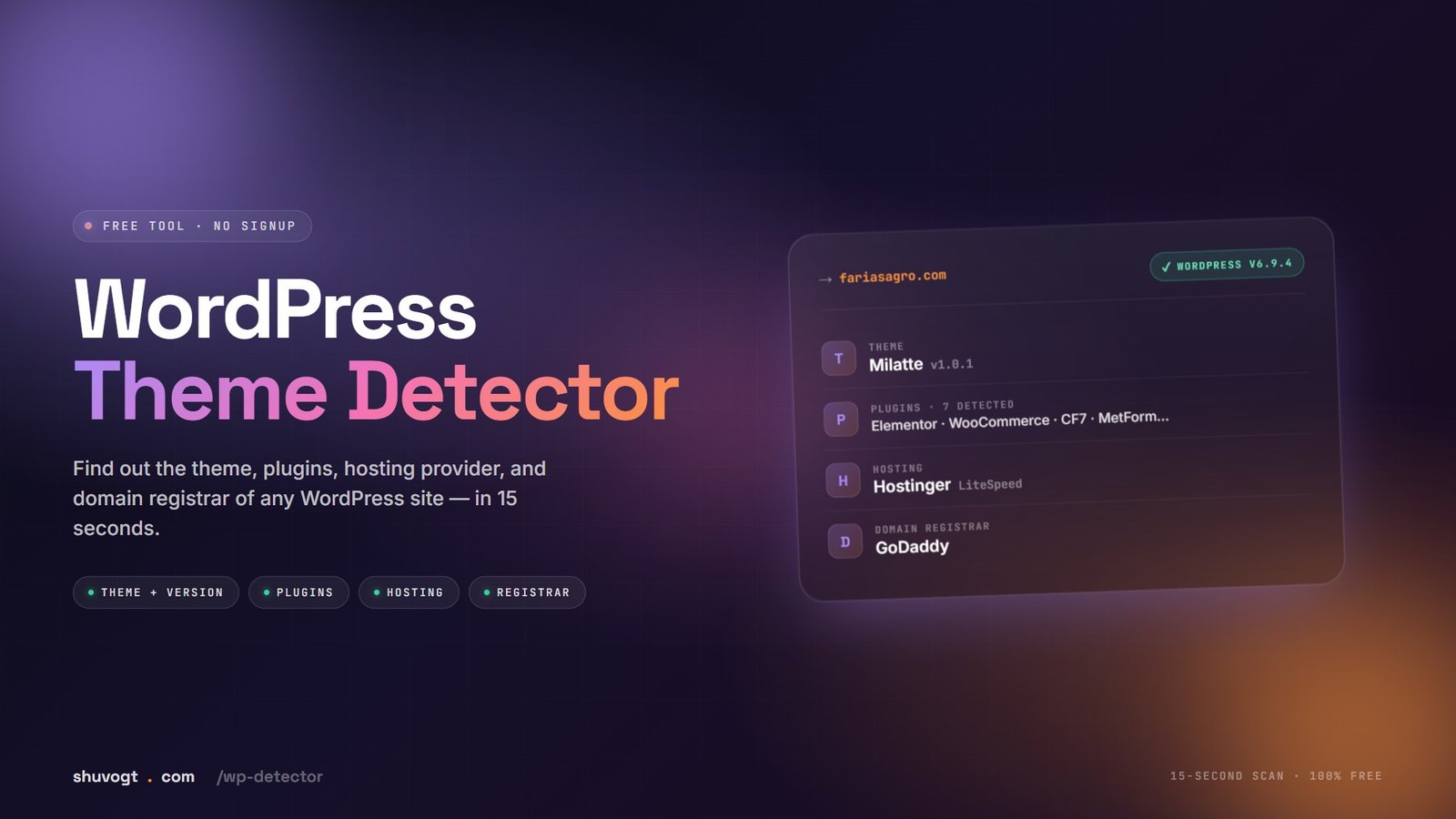 How to Find Out What WordPress Theme and Plugins Any Website Uses (Free Detector Tool)